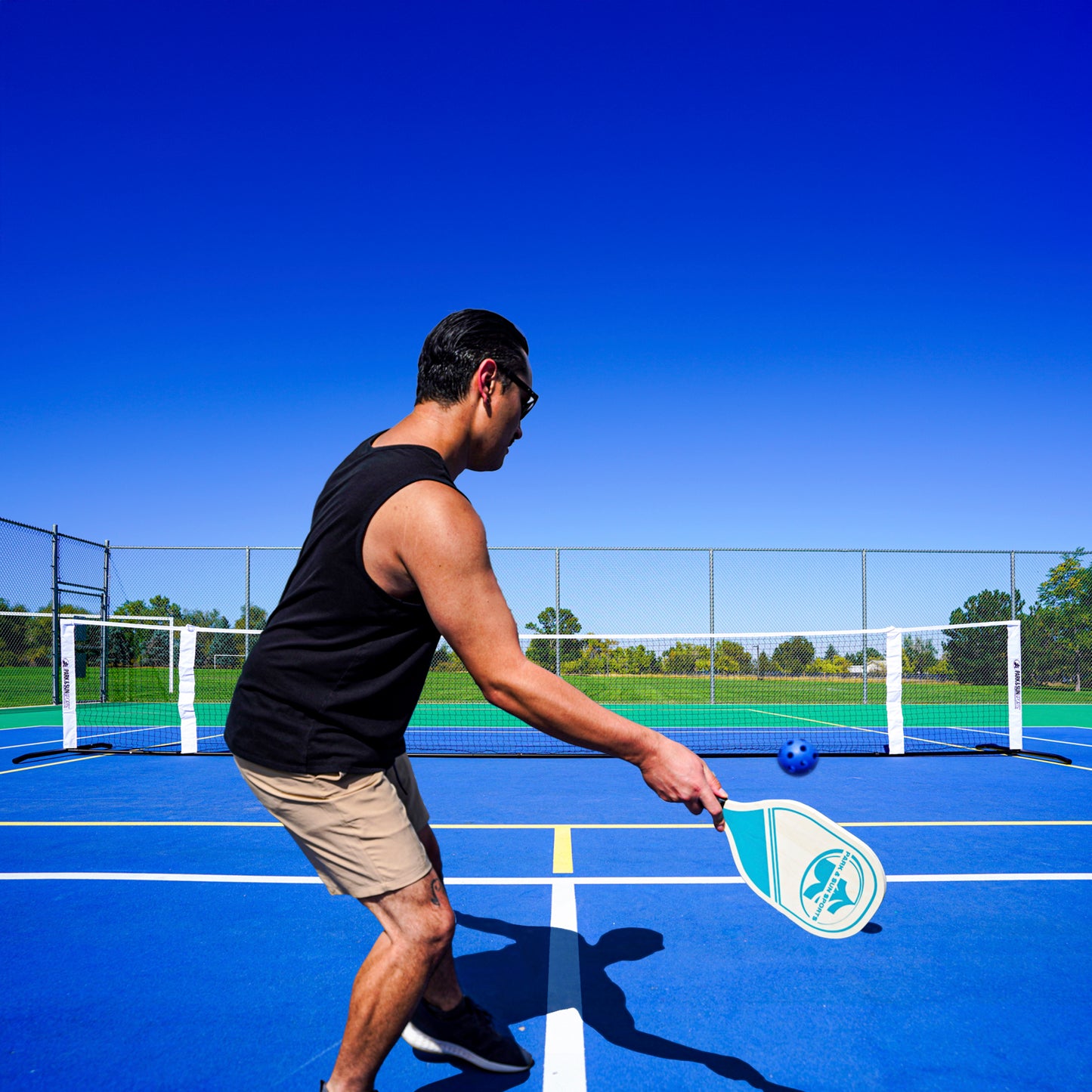 21' Adjustable Pickleball Tennis Net Combo Set