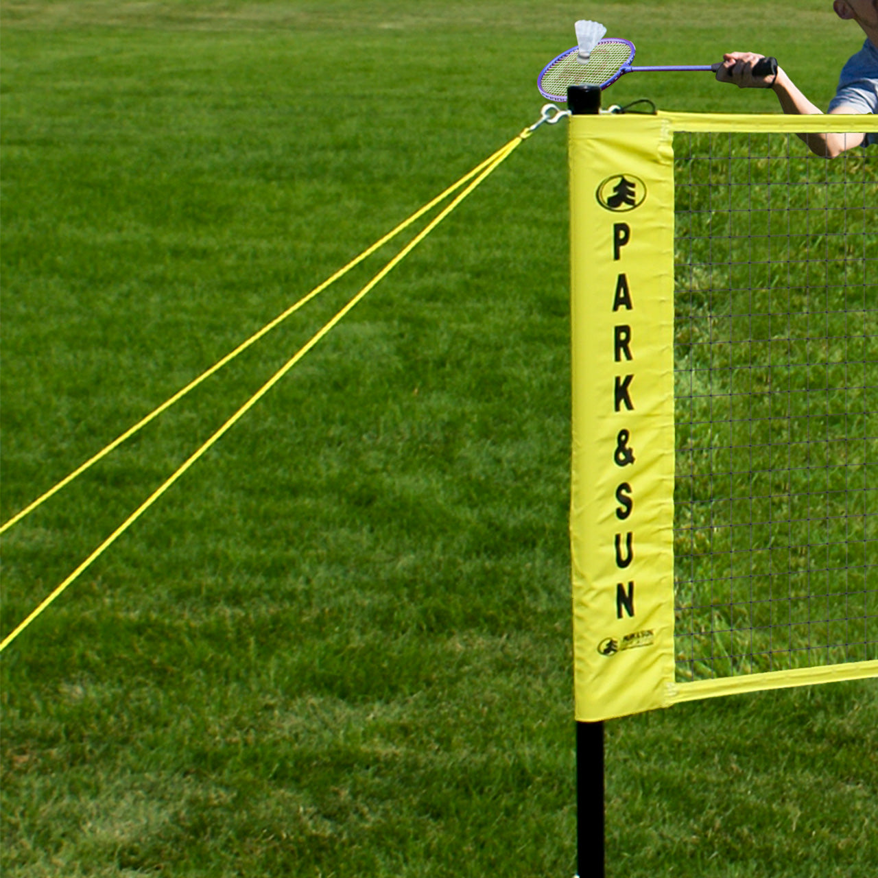 Gold 3/16" Badminton Guylines with Tension Rings
