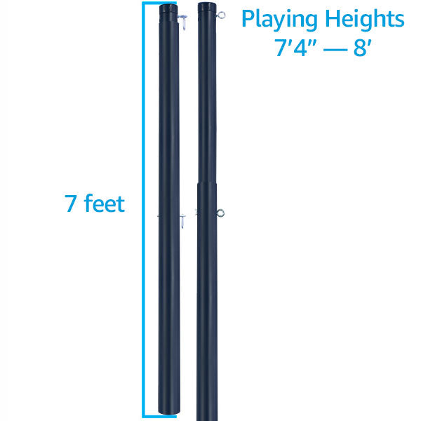 PRO-GRADE Two-Piece Telescopic 4" Aluminum Poles with a Sleek Black Powder Coating