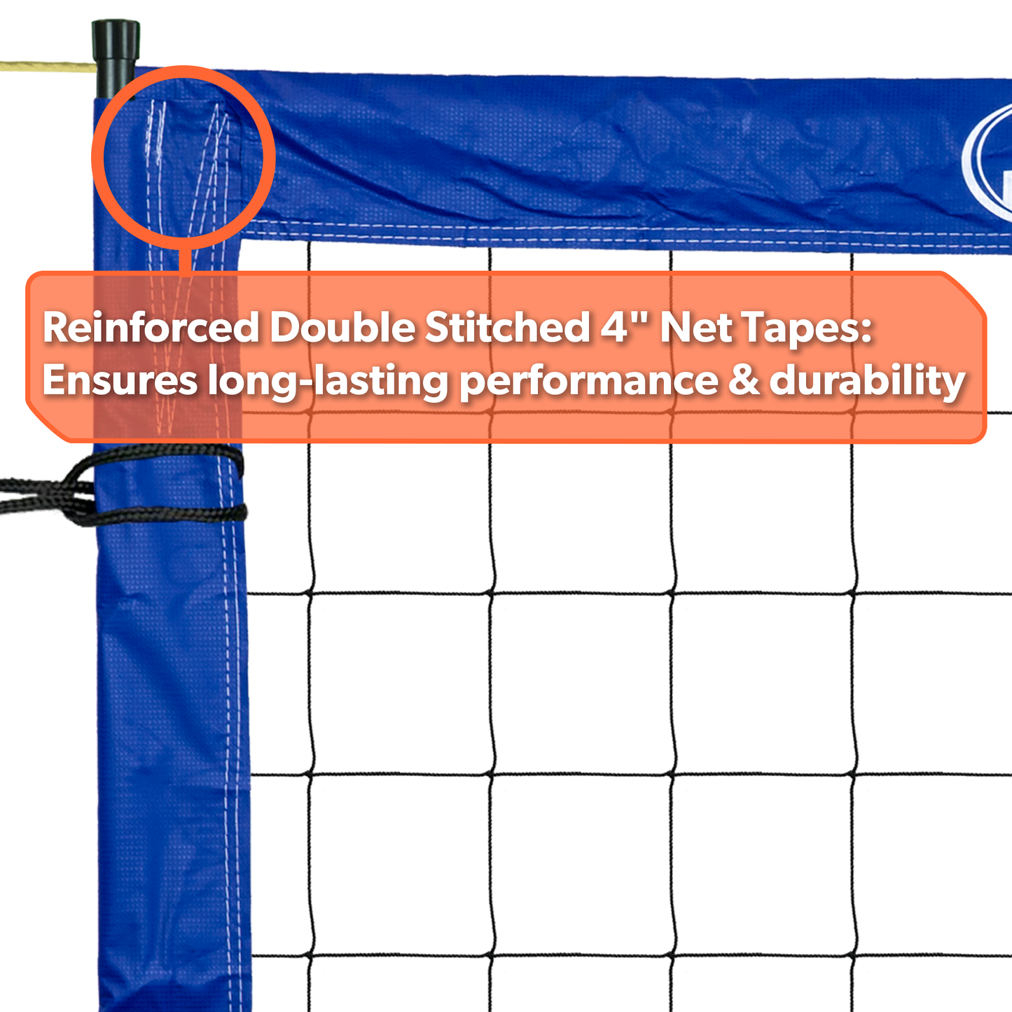 BC-400 Professional Outdoor Volleyball Net – Fiberglass Rods, Kevlar Rope, and Tournament-Grade Performance
