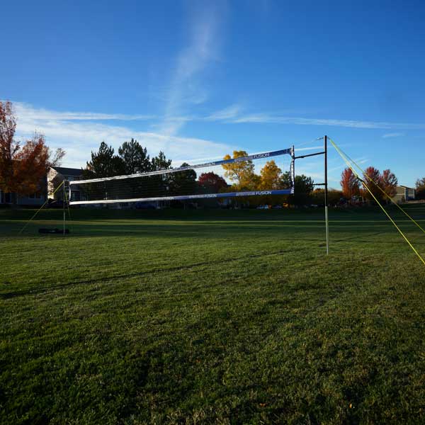 Spectrum Fusion Premium Outdoor Volleyball System, with Kevlar Net