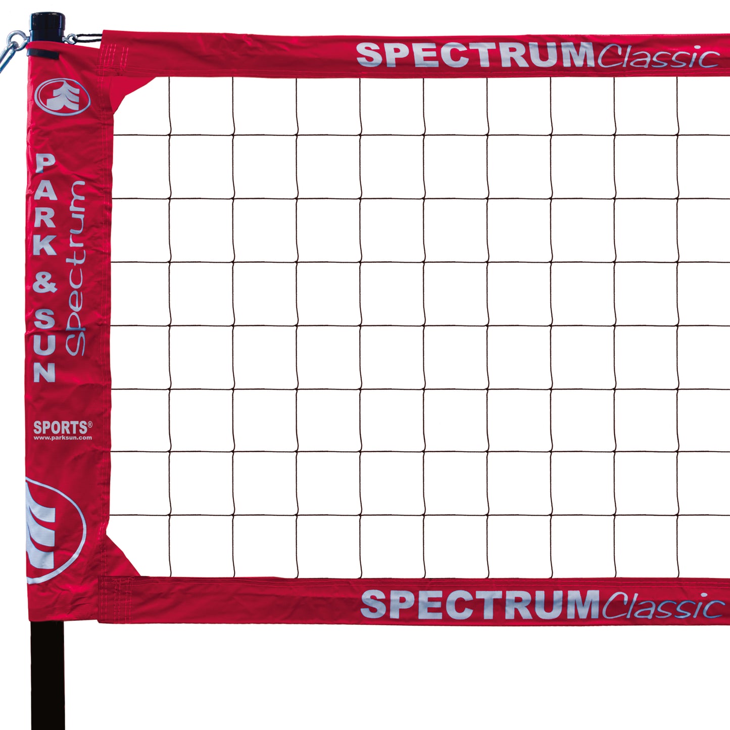 Spectrum Classic Outdoor Volleyball Net System with 1 inch Webbing Boundary