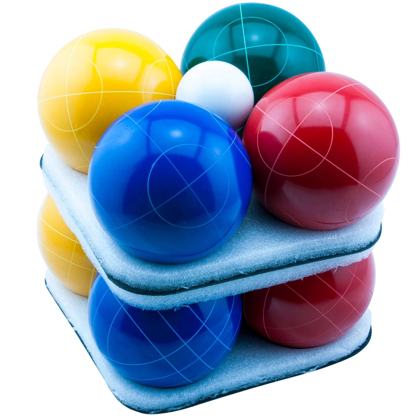 Bocce PRO Elite Complete Set - 109mm Balls, Pallino, and Equipment Carrying Case