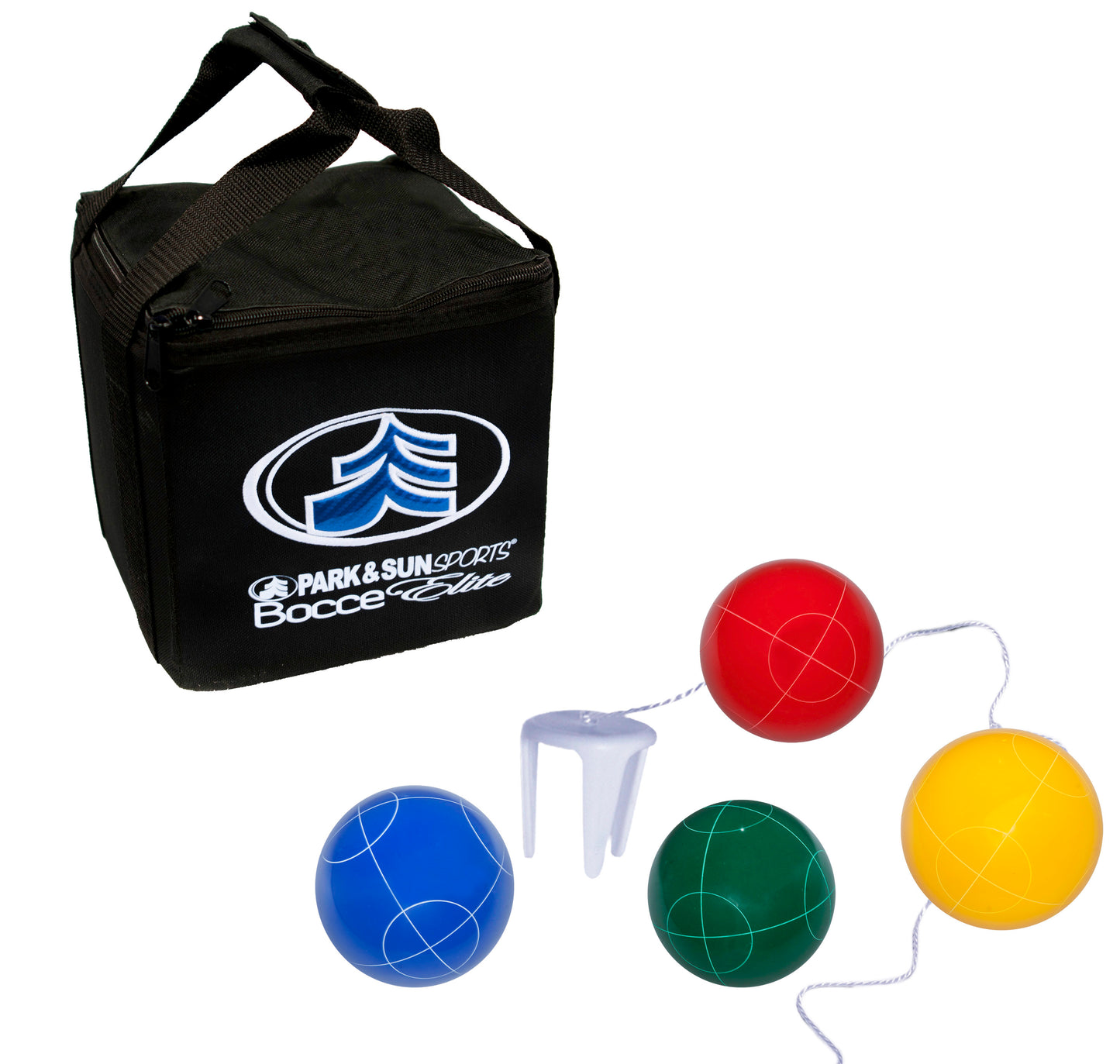 Bocce PRO Elite Complete Set - 109mm Balls, Pallino, and Equipment Carrying Case
