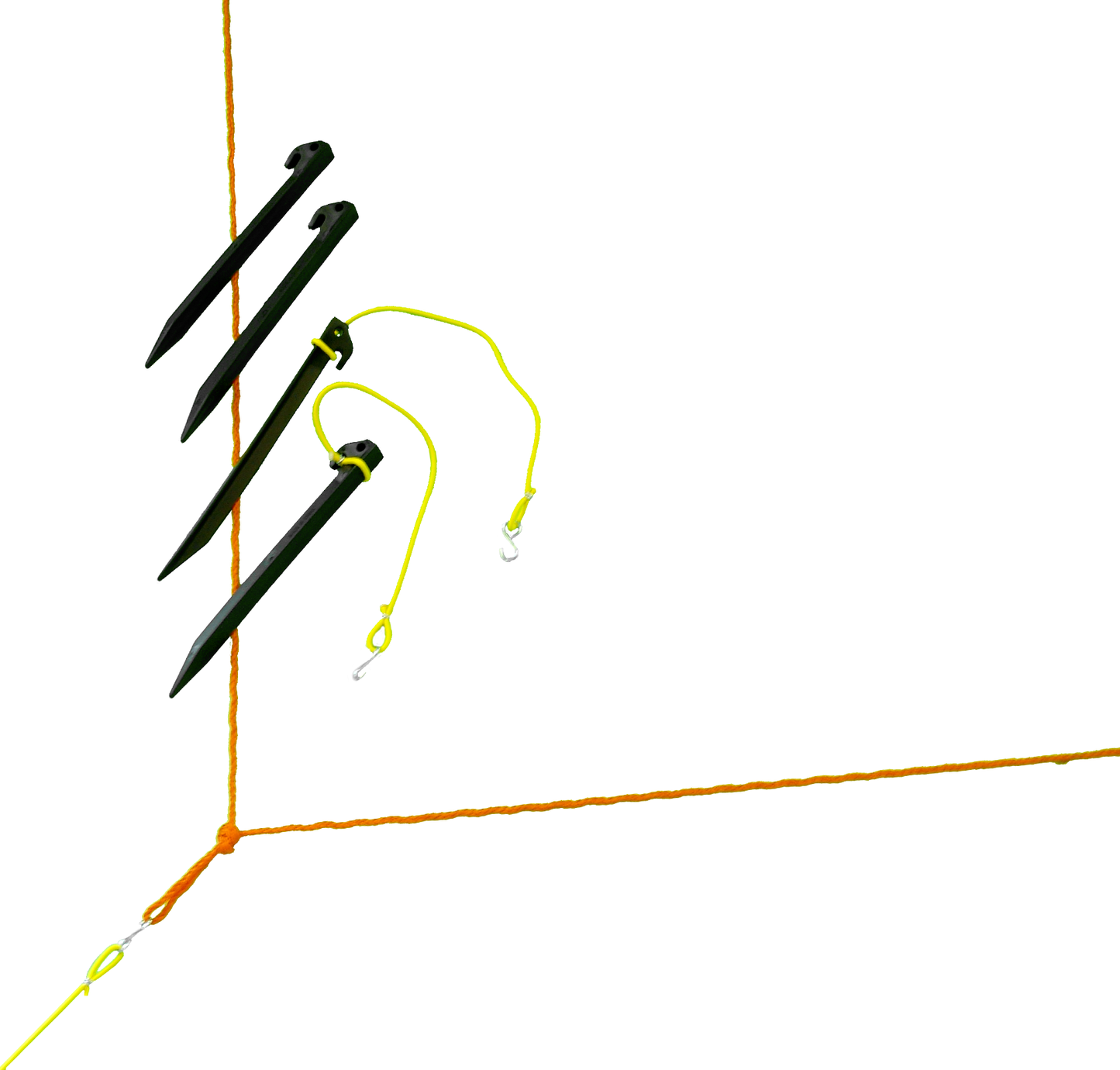 BC-250-S - Grass and Beach Official Volleyball Orange Rope Boundary