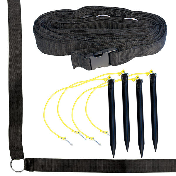 Spectrum Classic Volleyball Net System, with 2 inch webbing boundary & Sand Disc Kit