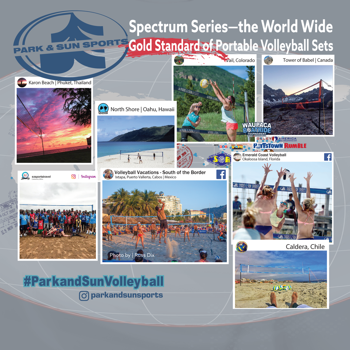 Spectrum 2000 Portable Outdoor Volleyball Net System
