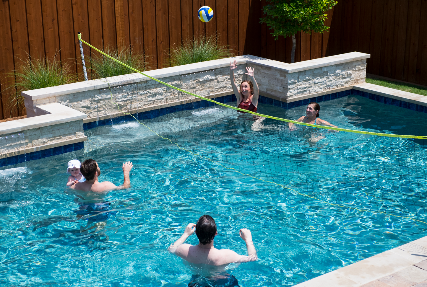 24' Complete Pool Volleyball Set