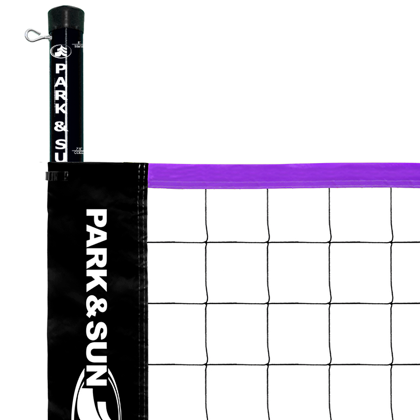 SPIKER SL COMPLETE PORTABLE OUTDOOR VOLLEYBALL NET SYSTEM WITH NEW AND EXCLUSIVE GREEN AND PURPLE FLIP NET