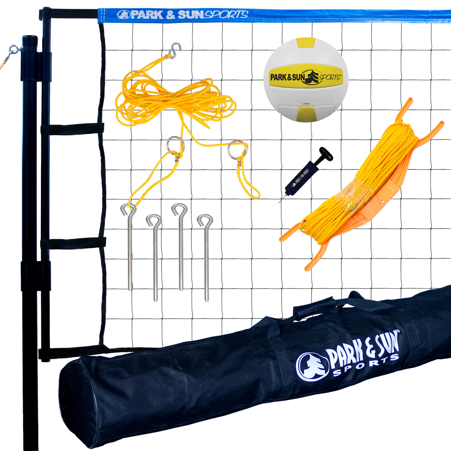 Tournament Flex Outdoor Grass Volleyball Net System