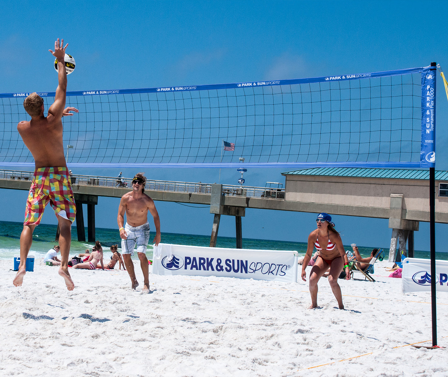 Tournament Flex 1000 Outdoor Volleyball Net System