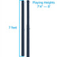PRO-GRADE Two-Piece Telescopic 4" Aluminum Poles with a Sleek Black Powder Coating