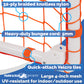 4 inch mesh Orange Bungee Slip Net, Soccer, Goal Replacement-Practice Net