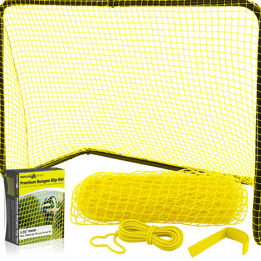 Bungee Slip Sport Goal Net - Soccer, Hockey Goal Replacement Net