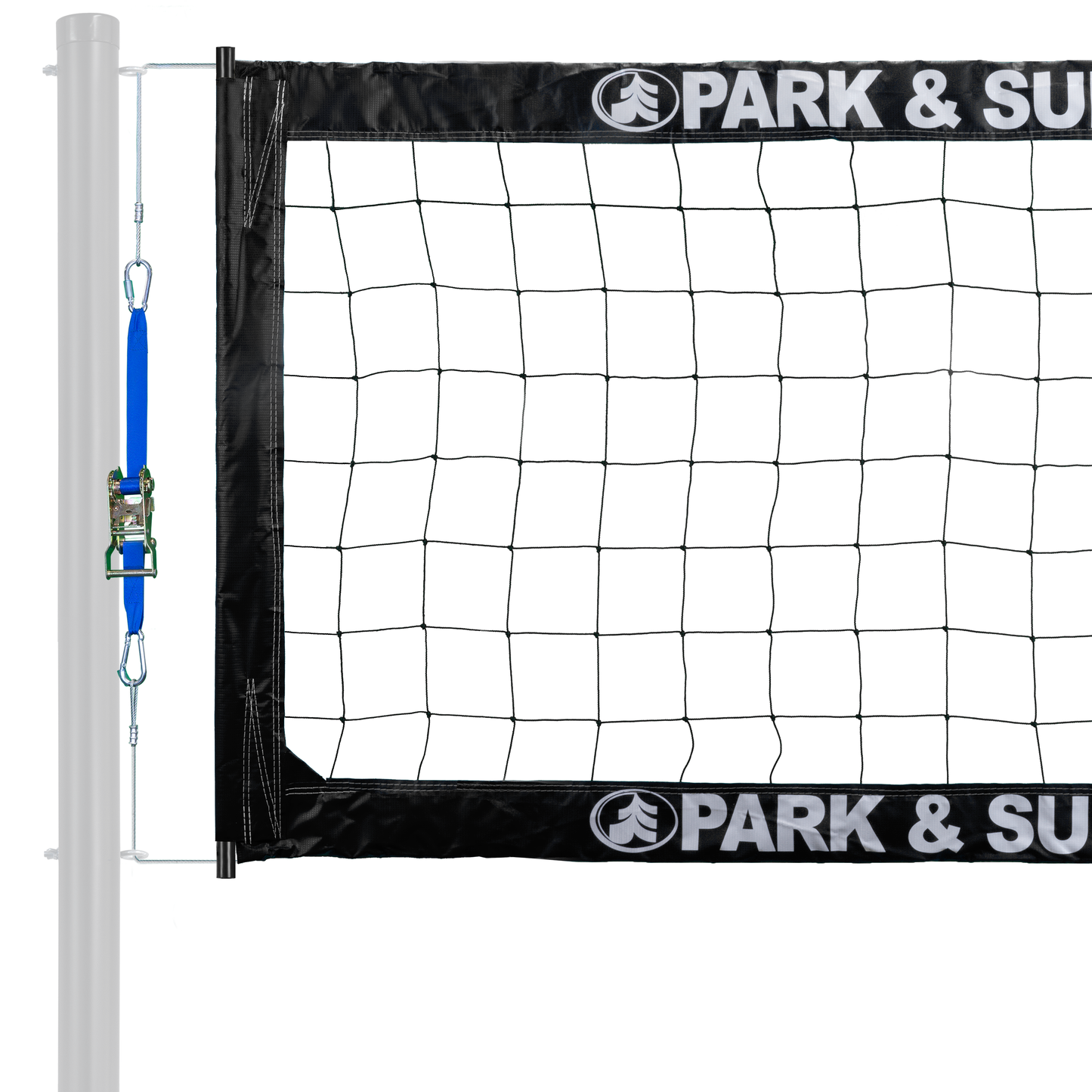 BC-400 Steel Professional Outdoor Volleyball Net + Lever Ratchet Tensioner