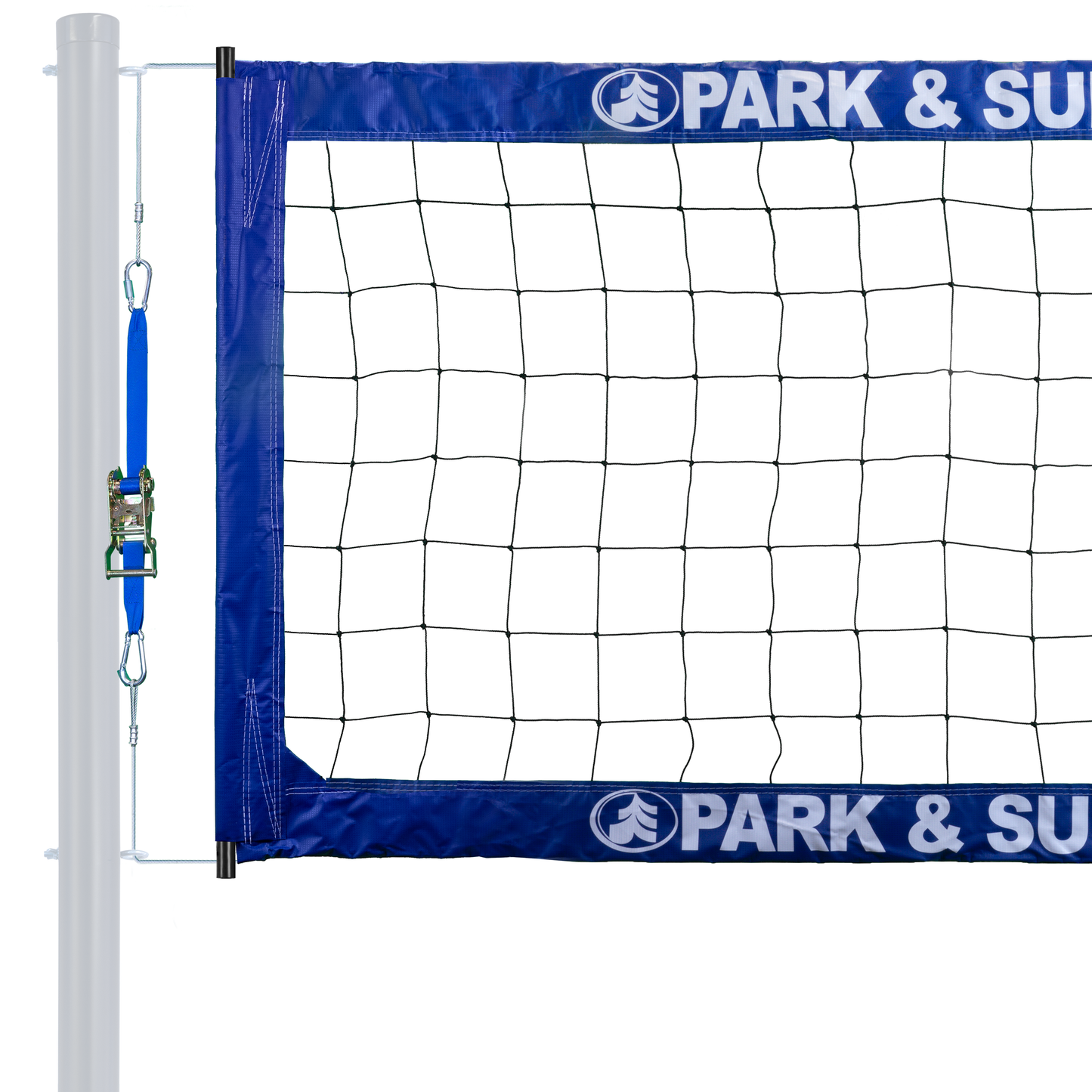 BC-400 Steel Professional Outdoor Volleyball Net + Lever Ratchet Tensioner
