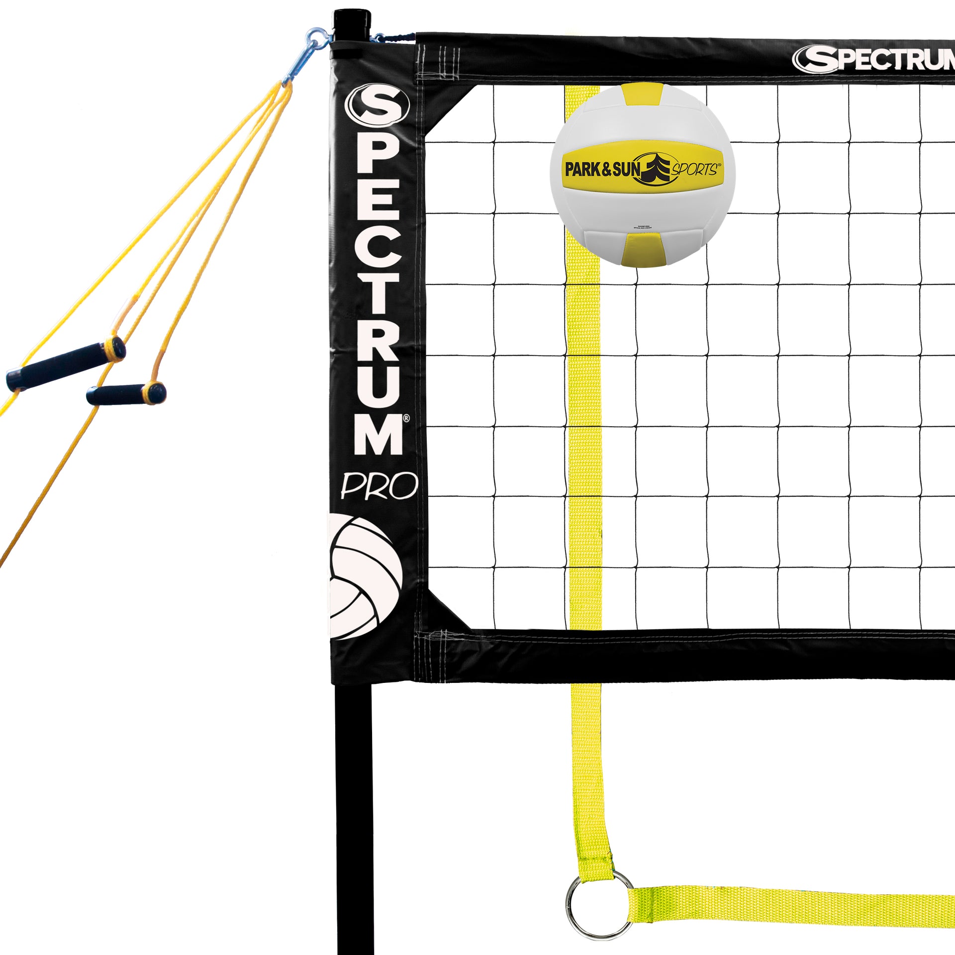 Spectrum PRO Outdoor Volleyball Net System - Black