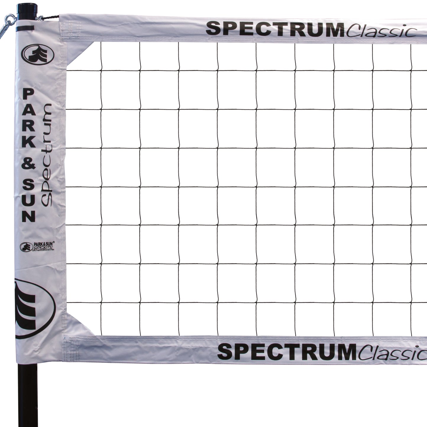 Spectrum Classic Outdoor Volleyball Net System with 1 inch Webbing Boundary