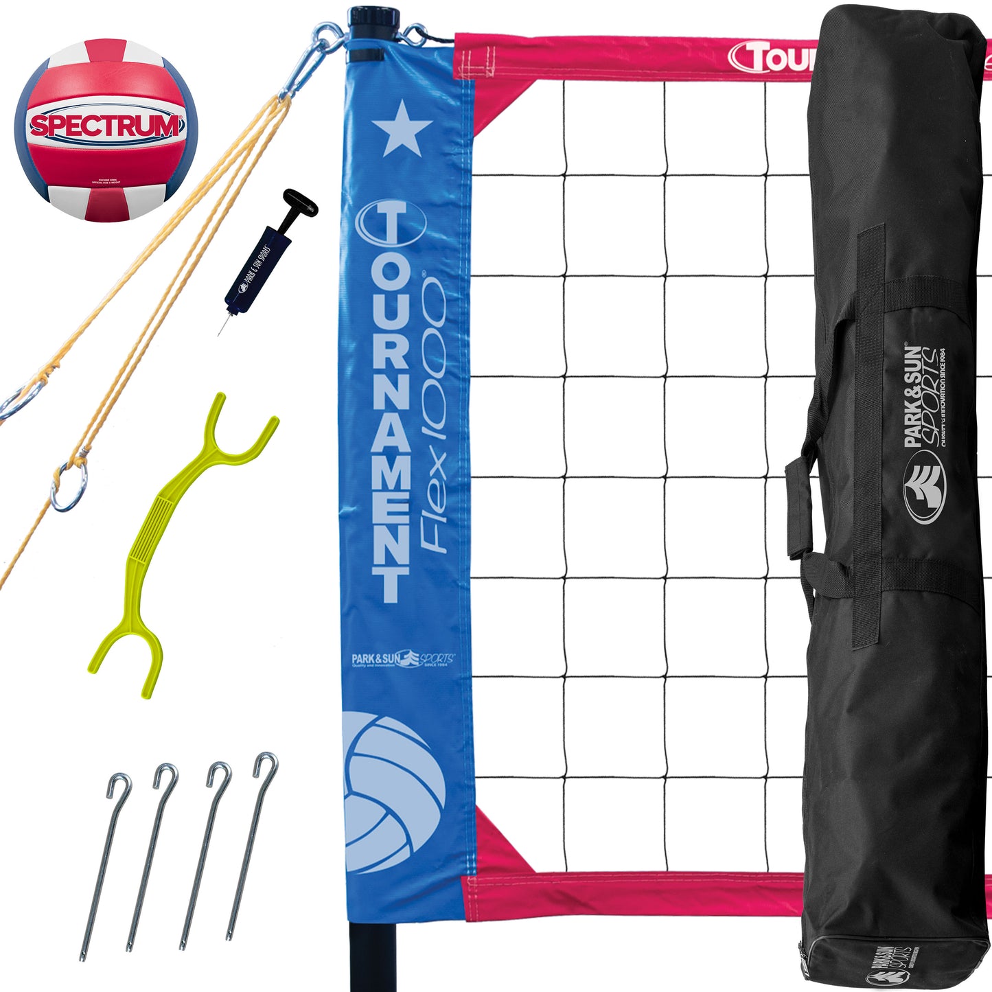 Tournament Flex 1000 Outdoor Volleyball Net System