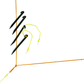BC-250-S - Grass and Beach Official Volleyball Orange Rope Boundary
