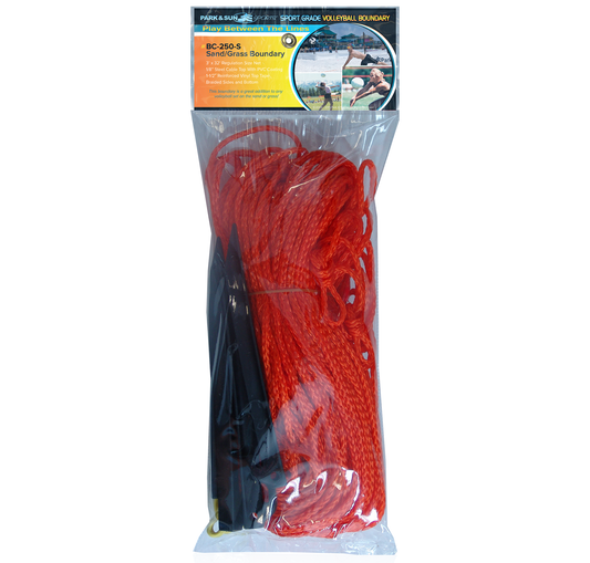 BC-250-S - Grass and Beach Official Volleyball Orange Rope Boundary