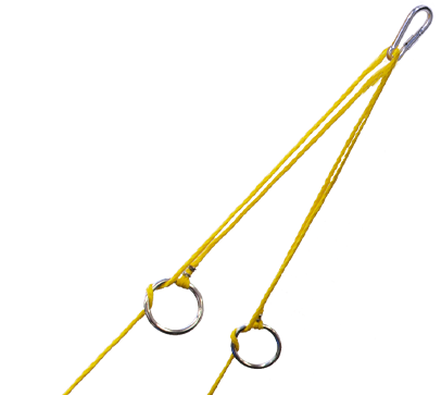 Tournament Grade Pulldown Guyline with Tension Rings