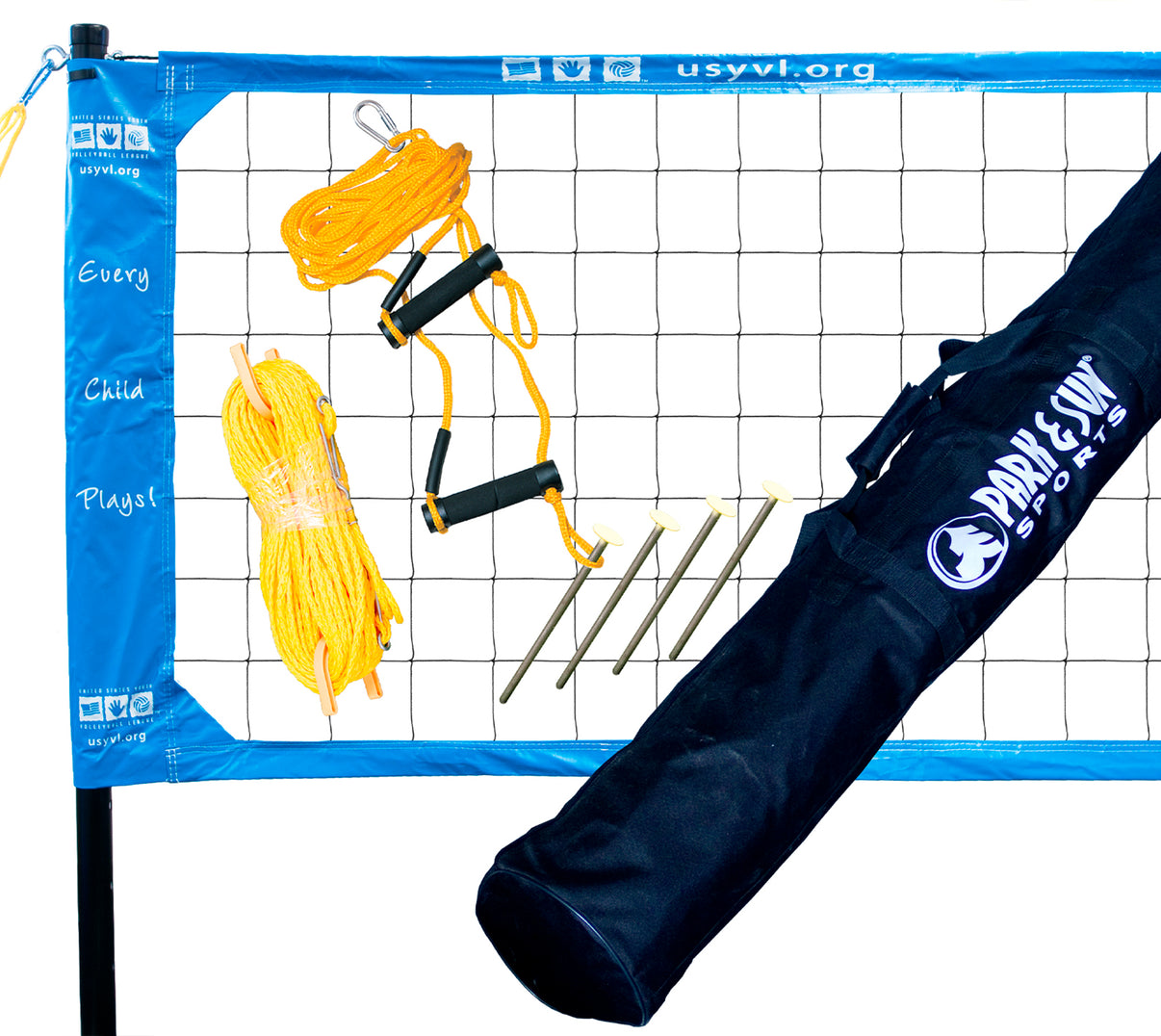 Official Spectrum USYVL Youth Volleyball Net System Park & Sun Sports