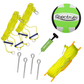 SPIKER SL COMPLETE PORTABLE OUTDOOR VOLLEYBALL NET SYSTEM WITH NEW AND EXCLUSIVE GREEN AND PURPLE FLIP NET