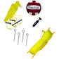 SPIKER PRO COMPLETE PORTABLE OUTDOOR VOLLEYBALL NET SYSTEM WITH NEW AND EXCLUSIVE HYBRID TELESCOPING ALUMINUM & STEEL POLES