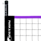 SPIKER SL COMPLETE PORTABLE OUTDOOR VOLLEYBALL NET SYSTEM WITH NEW AND EXCLUSIVE GREEN AND PURPLE FLIP NET