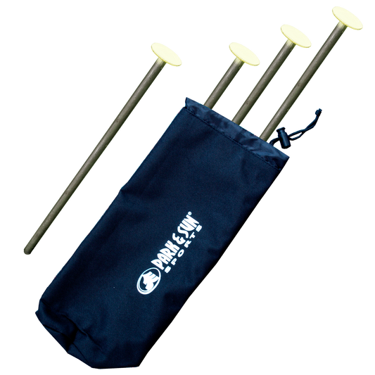 12 inch ground stakes set (4 each), with carry bag
