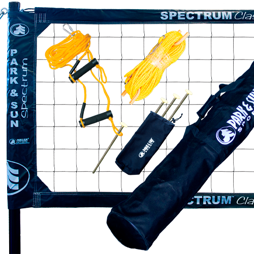 Spectrum Classic Volleyball Set - Professional-Level Portable Outdoor Net System