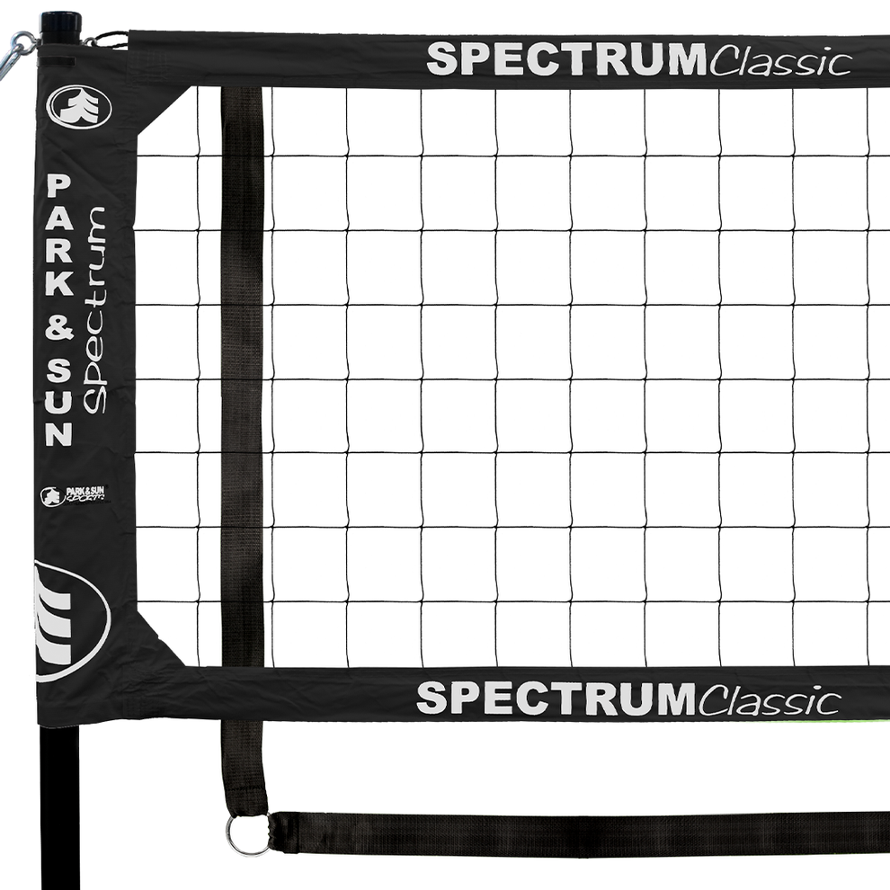 Spectrum Classic Volleyball Net System, with 2 inch webbing boundary Park & Sun Sports