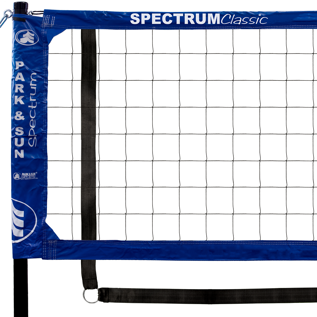 Spectrum Classic Volleyball Net System, with 2 inch webbing boundary