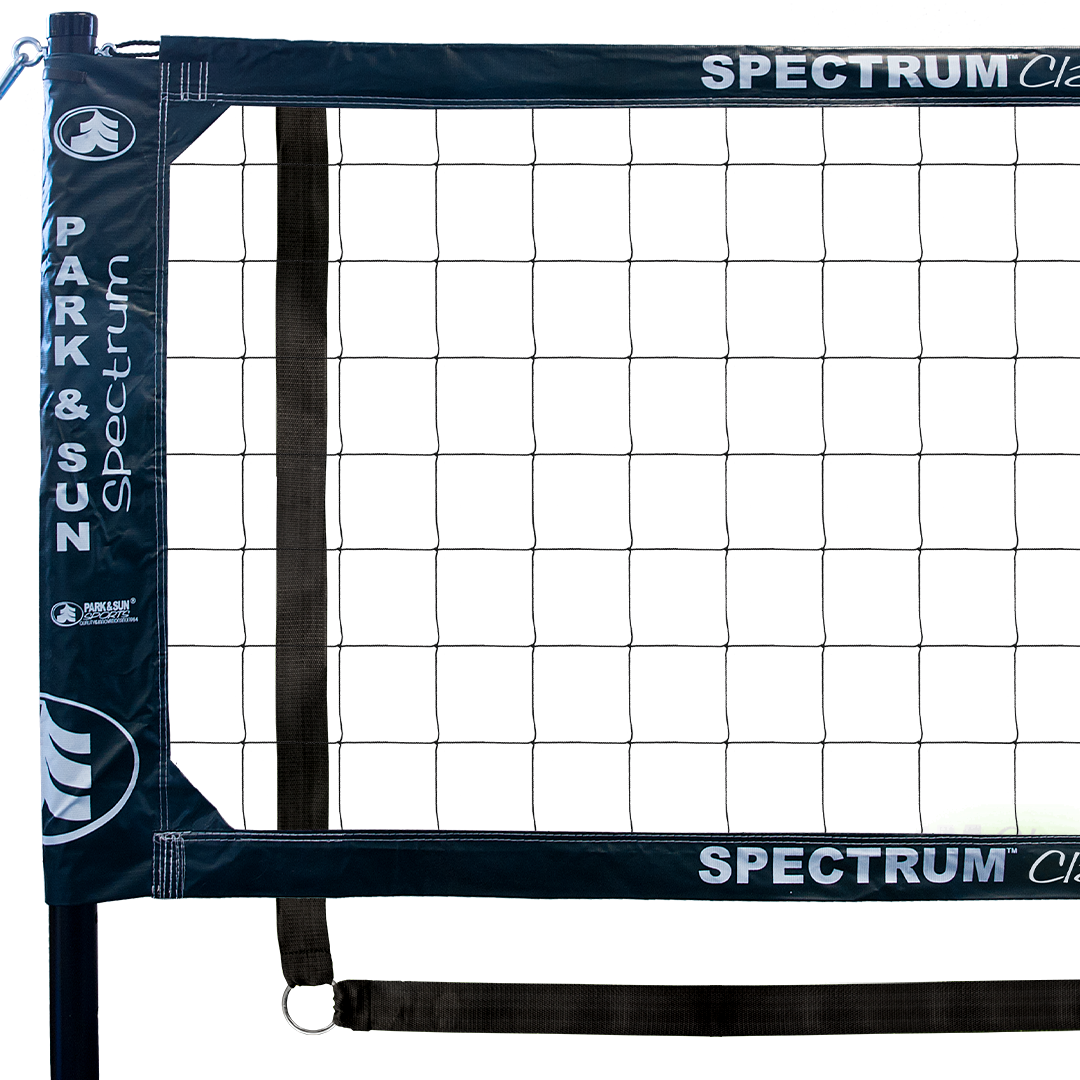 Spectrum Classic Volleyball Net System, with 2 inch webbing boundary