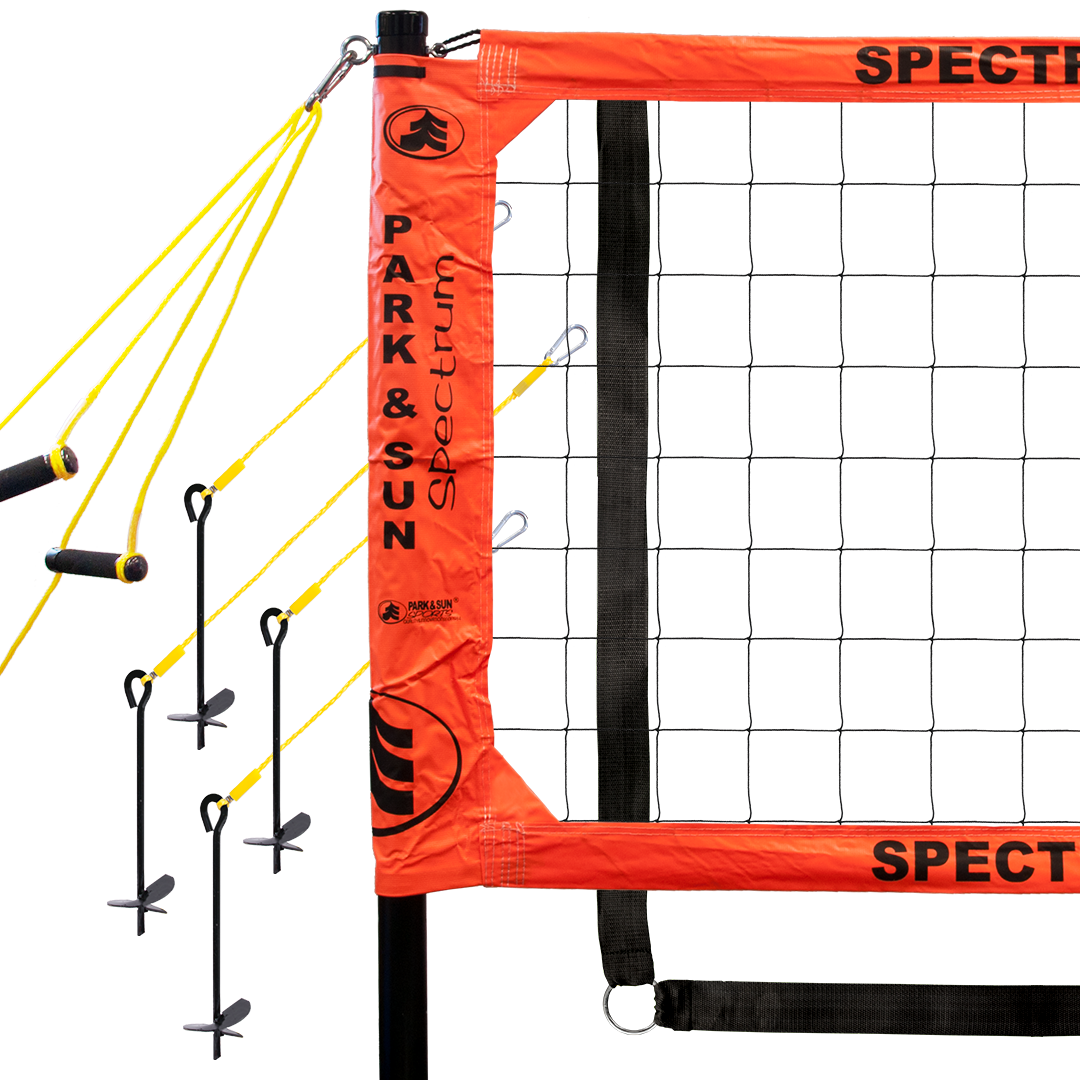 Spectrum Classic Volleyball Net System, with 2 inch webbing