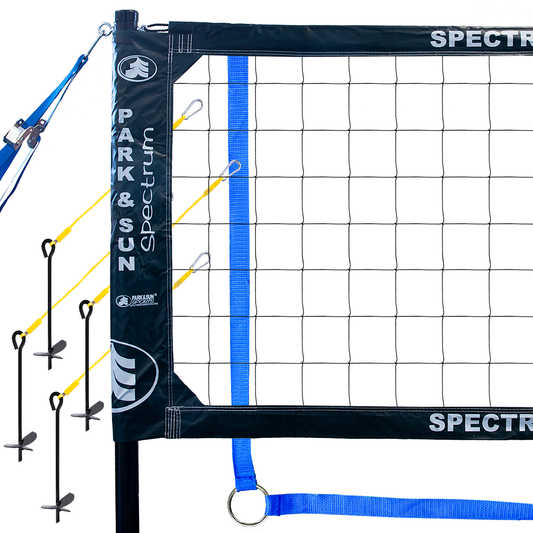 Spectrum ELITE Professional Volleyball Net System, with Sand Disc Kit