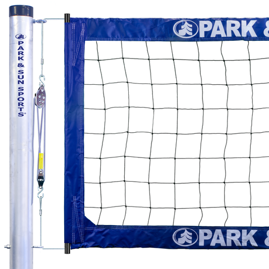 BC-400 PRO VOLLEYBALL NET with Block & Tackle Net Tensioner